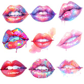 Bügelaufkleber - Rote Lippen